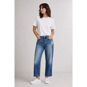 PacSun Vintage Loose Jeans Womens 32 Blue Crop Raw Hem High Rise NWT